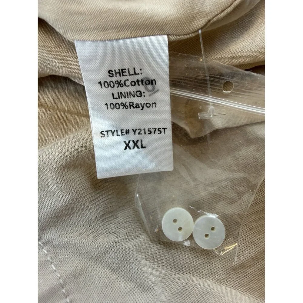 NWT Pomander Place Sandstone Cotton Mabel Maxi Dress in Sandstone Size XXL - Picture 7 of 9